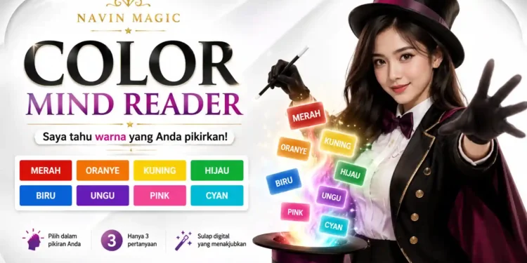 Color Mind Reader: Sulap Tebak Warna Secara Digital